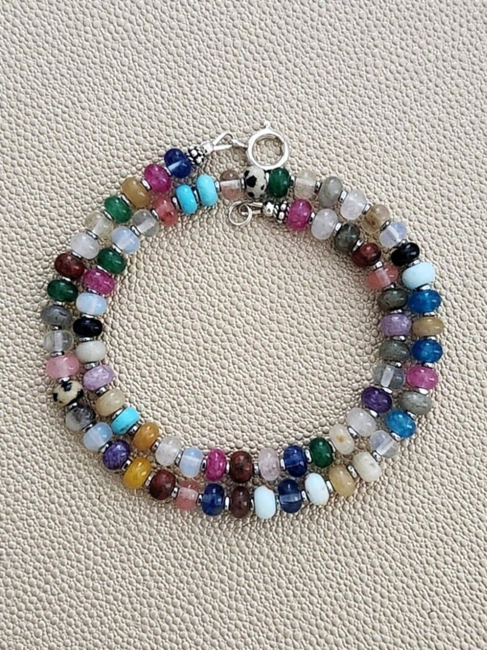 KAWAII MIXED GEMSTONE NECKLACE--16"